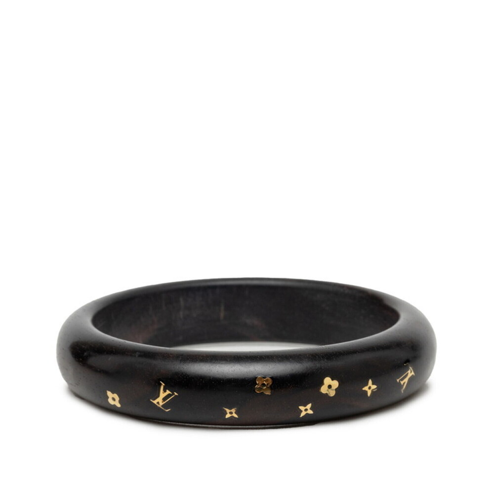 LOUIS VUITTON Brown Monogram Charm Bracelet